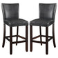 Alberton Leatherette Upholstered Bar Chair Black (Set of 2)