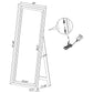 Windrose Full Length Floor Standing Tempered Mirror with LED Lighting White