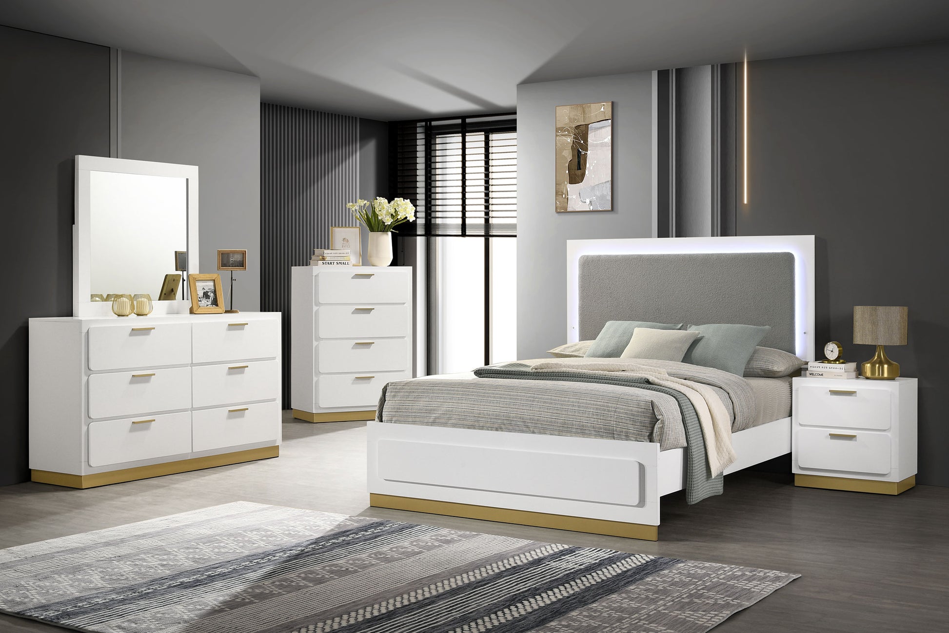 Caraway 6-drawer Dresser with Mirror White – Best Price Furniture & Mattress Caraway 6-drawer Dresser with Mirror White – Best Price Furniture & Mattress