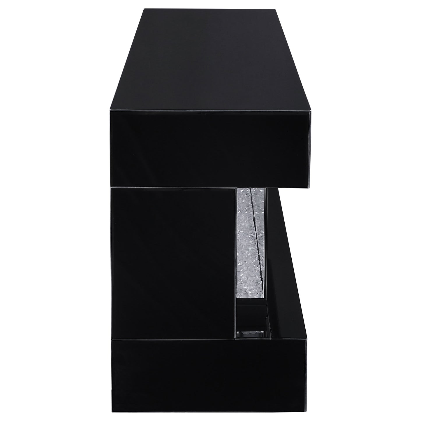 Vallerie 71-inch BT Speaker TV Stand Fireplace Console Black