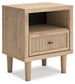 Cielden Queen Panel Headboard with Mirrored Dresser, Chest and Nightstand
