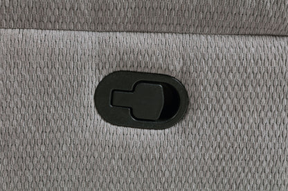 Gilson Chenille Upholstered Reclining Loveseat Grey