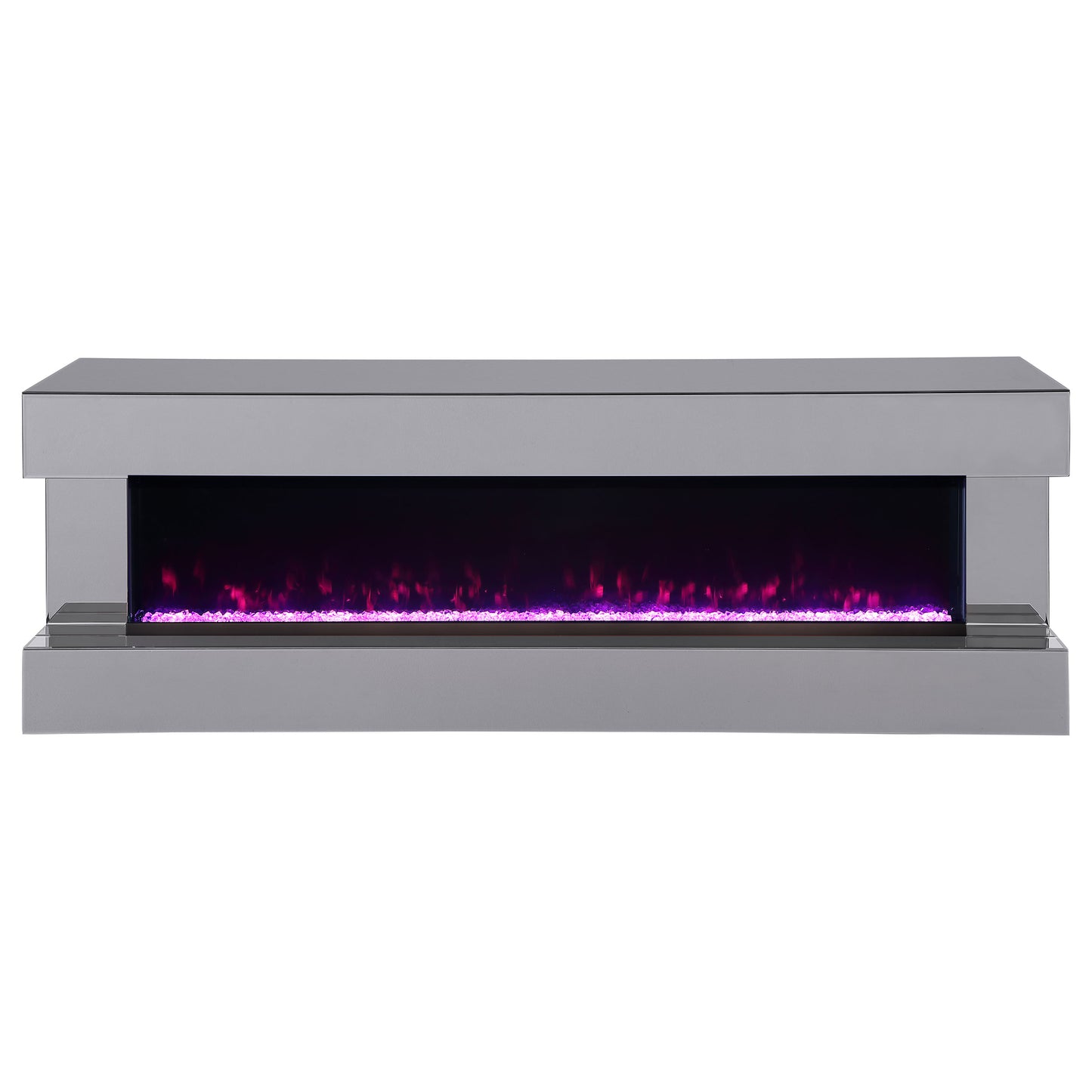 Vallerie 71-inch BT Speaker TV Stand Fireplace Console Grey