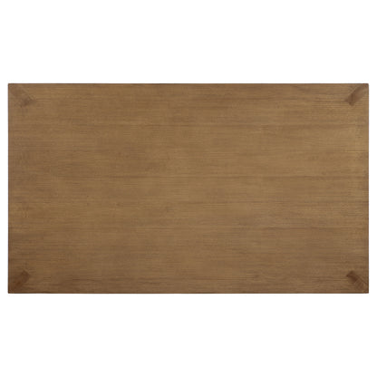 Bruner 7-piece 72-inch Rectangular Dining Set Natural Brown
