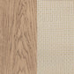 Kailani 4-Door Cane Dining Vitrine Display Cabinet Beige Oak