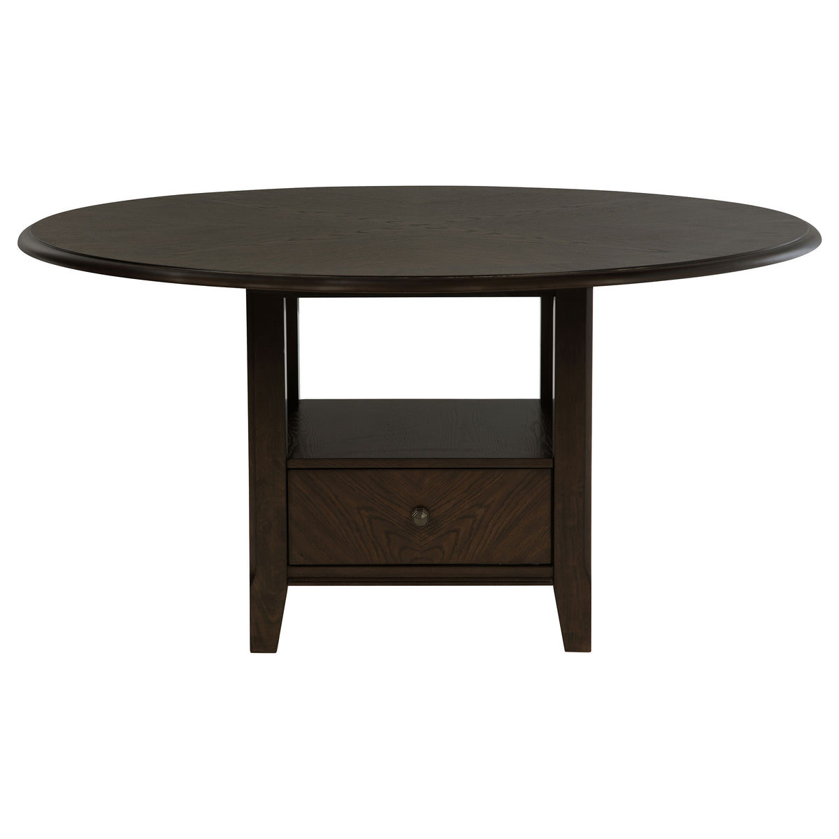 Twyla 5-piece 60-inch Round Wood Dining Table Set Dark Cocoa