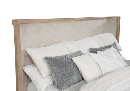 Kailani 52-inch California King Wingback Bed Beige Oak
