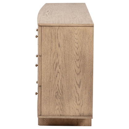 Kailani 9-drawer Dresser Cabinet Beige Oak