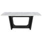 Sherry 5-piece Rectangular Marble Top Dining Table Set Grey