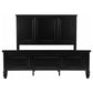 Sandy Beach 4-piece Eastern King Bedroom Set Black