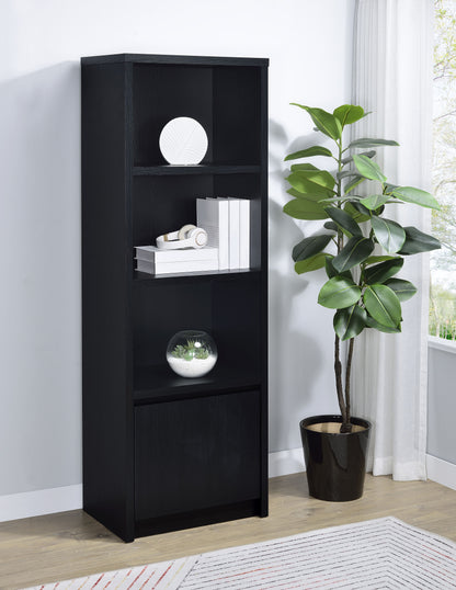 Winfield 4-shelf Media Tower Entertainment Pier Black