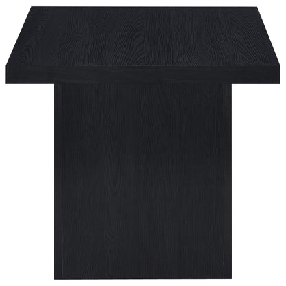 Devar Square Engineered Laminate End Side Table Black
