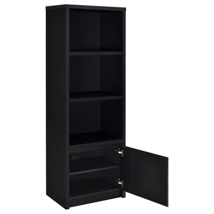 Winfield 4-shelf Media Tower Entertainment Pier Black