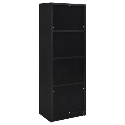 Winfield 4-shelf Media Tower Entertainment Pier Black