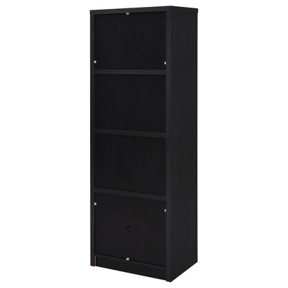 Winfield 4-shelf Media Tower Entertainment Pier Black