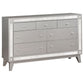 Camille 4-piece Queen Bedroom Set Metallic Mercury