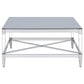 Lindley 3-piece Square Coffee and End Table Set Chrome