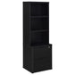 Westpark 3-piece Twin Bedroom Set Bookcase Headboard Black
