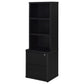 Westpark 3-piece Twin Bedroom Set Bookcase Headboard Black