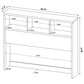 Westpark 3-piece Queen Bedroom Set Bookcase Headboard Mango