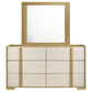 Hyland 6-drawer Dresser with Mirror Natural