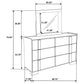 Hyland 6-drawer Dresser with Mirror Natural
