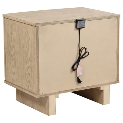 Kailani 4-piece Queen Bedroom Set Beige Oak