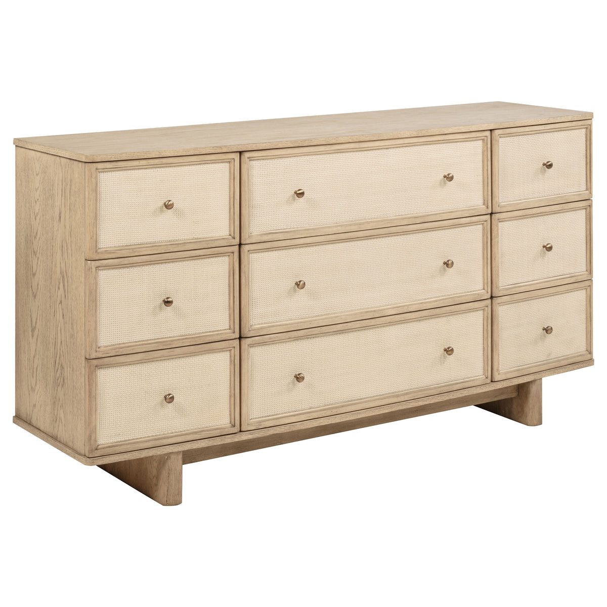 Kailani 4-piece Queen Bedroom Set Beige Oak