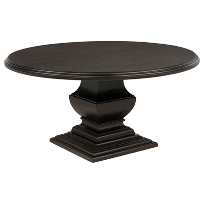 Twyla 7-piece Round Wood Dining Room Table Set Dark Cocoa