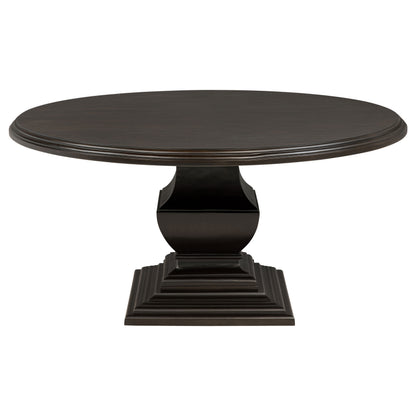 Twyla 7-piece Round Wood Dining Room Table Set Dark Cocoa