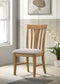 Hartville Dining Side Chair Natural Light Brown (Set of 2)