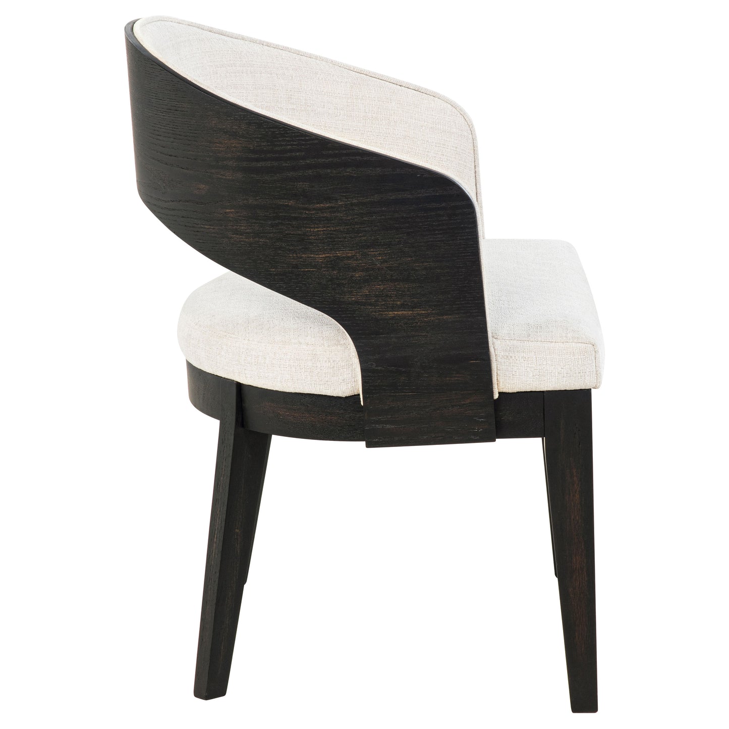 Leandro Upholstered Dining Arm Chair Cream (Set of 2)