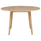 Andrews 5-piece Round Dining Table Set Light Ash and Black