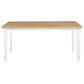 Andrews 66-inch Rectangular Dining Table Light Ash and White