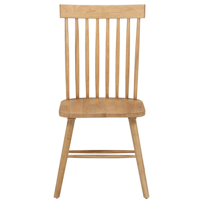Andrews Windsor Spindle Back Dining Side Chair Light Ash (Set of 2)