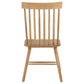 Andrews Windsor Spindle Back Dining Side Chair Light Ash (Set of 2)