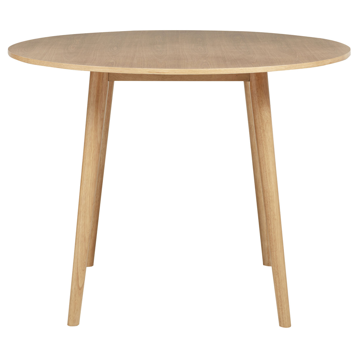 Andrews 5-piece Round Counter Dining Set Light Ash and White
