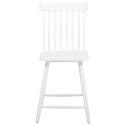 Andrews 5-piece Round Counter Dining Set Light Ash and White