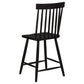 Andrews Windsor Counter Height Dining Side Chair Black (Set of 2)