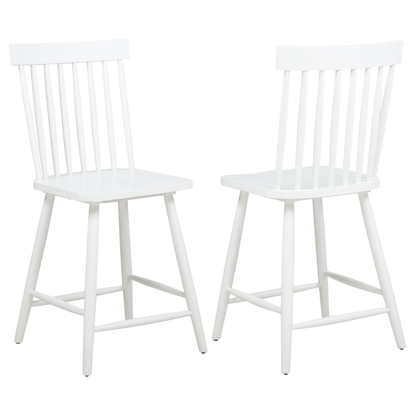Andrews Windsor Counter Height Dining Side Chair White (Set of 2)