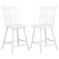 Andrews Windsor Counter Height Dining Side Chair White (Set of 2)