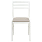 Bucknell 3-piece Round Drop Leaf Dining Table Set White