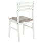 Bucknell 3-piece Round Drop Leaf Dining Table Set White