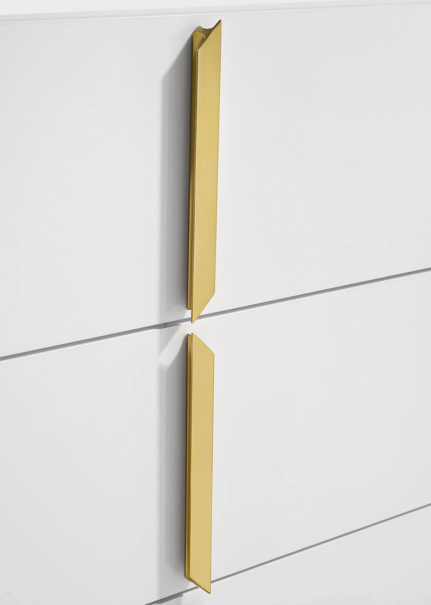 Ines 5-drawer Bedroom Chest of Drawers White High Gloss