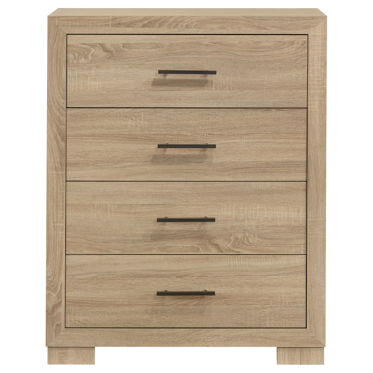 Arielle 4-Drawer Bedroom Chest with Framed Fronts Light Oak