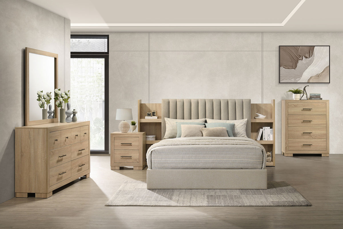 Arielle 4-Drawer Bedroom Chest with Framed Fronts Light Oak