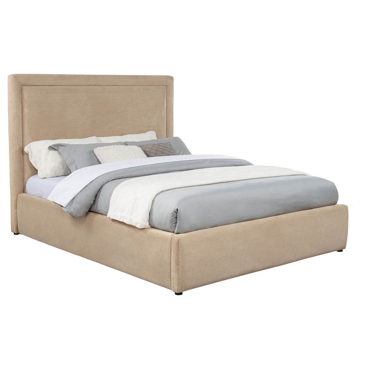 Lawson 54-inch Upholstered Eastern King Platform Bed Saddle