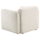 Dorset 3-piece Upholstered Round Track Arm Sofa Set White