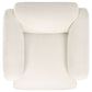 Dorset 3-piece Upholstered Round Track Arm Sofa Set White