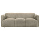 Dorset 3-piece Upholstered Round Track Arm Sofa Set Brown